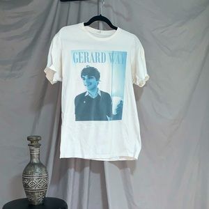 Gerard Way white T-shirt